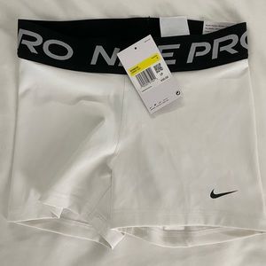 white nike pros!